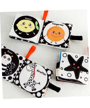 Ibasenice 2-Pack Fabric Book Game Set | Educational Toys for Toddlers | Baby Opposites Fabric Books | Soft Peach Skin | International Shipping Available - Buy Online on GoSupps.com