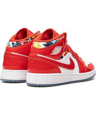 Nike Jordan Youth AIR Jordan 1 MID SE GS DC7248 600 Barcelona Sweater Red Patent - Size 5.5Y Chile Red/White-pollen - 5.5 Big Kid - Buy Now - Buy Online on GoSupps.com