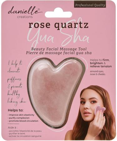 Shop Danielle Creations Gua Sha Beauty Face Massage Tool Rose Quartz for Radiant Skin - International Shipping Available - Buy Online on GoSupps.com