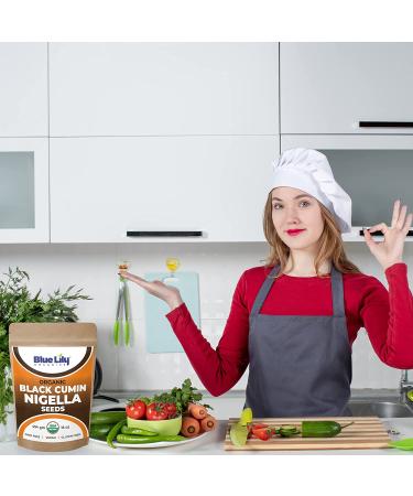 Blue Lily Organics Raw Nigella Black Cumin Seeds - 16oz/1lb Bag | Certified Organic, Non-GMO, Gluten Free | Healthy Spice with Antioxidant & Anti Inflammatory Qualities - Buy Online on GoSupps.com