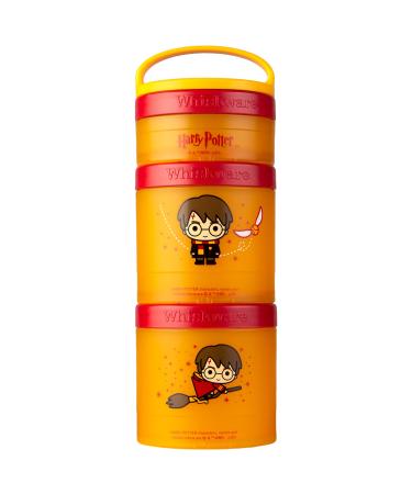 Whiskware Harry Potter Containers for Toddlers and Kids 3 Stackable Snack Cups for School and Travel  1/3 cup+1 cup+1 cup Harry Potter Harry Potter