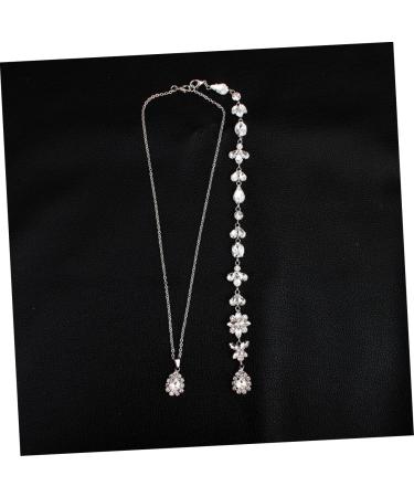 CHILDWEET Choker Necklaces for Girls Wedding Necklaces Ladies Back Chain Body Chain Box Crystal Back Miss - Buy Online on GoSupps.com