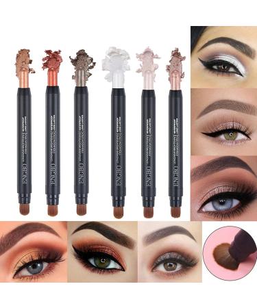 Glitter Eyeshadow Stick Set 6 Colors Shimmer Glitter Pearl Eye-Shadow Stick Eyeshadow Crayon Pearl Professional Bright-Colored Eyeshadow Stick Colorful Glitter Eyeshadow Stick Set Uwariloy - Buy Online on GoSupps.com