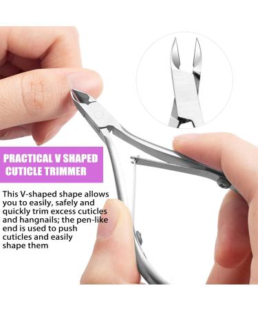 Bwetomk Cuticle Nipper Set Cuticle Cutter Trimmer and Cuticle Pusher Non-slip Handle Stainless Steel Nail Cuticle Scissors Clippers and Scraper Professional Manicure Pedicure Tool for Nail Art Spa - Buy Online on GoSupps.com