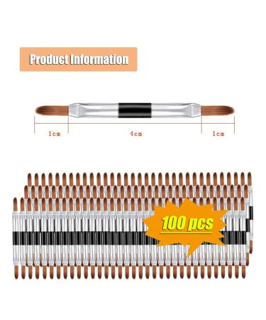 100-Piece Disposable Dual-Head Makeup Brush Set | Roseflower Mini Lip Applicator | Portable Lip Gloss Brush for Precise Lip Makeup Application - Buy Online on GoSupps.com