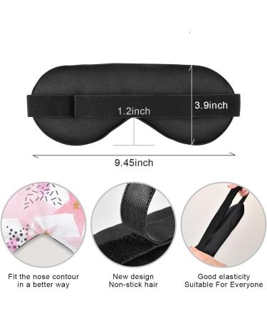 Haskirky Light Blocking Eye Mask for Deep Sleep - Breathable & Adjustable for Men and Women - Perfect for Travel, Yoga, Meditation - Watercolor Pink - Buy Online on GoSupps.com