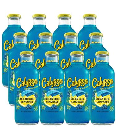 Calypso Lemonade Ocean Blue - 12 Pack of 20oz Bottles - Buy Online on GoSupps.com