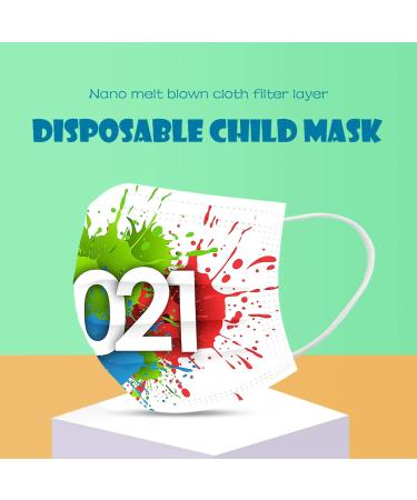 ZQP BEUU 10PCS 2021 Happy New Year Disposable_Face_Mack for Adults 3-ply Non-Woven Fabric with Elastic Earloops Fireworks Camouflage Face Bandanas for Women Men Face Balaclava - Buy Online on GoSupps.com