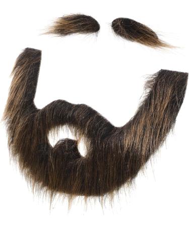 Hemoton 2 Sets Beard Dress up Fake Beard Realistic Beard Christmas Santa Claus Beard Fake Whiskers Plush 20.00X13.00X0.50CMx2pcs Multix2pcs - Buy Online on GoSupps.com