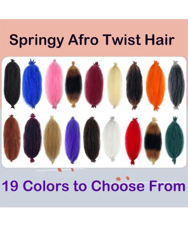 16 Inch Afro Twist Hair 8 Packs - Pre-Separated Marley Twist Braiding Hair for Butterfly Locs - Kinky Afro Twist Extensions in 1B - Buy Online on GoSupps.com