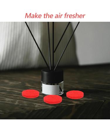 Zerodeko 100pcs Red Replacement Refill Pads for Diffuser Necklace Bracelet & Car Vent Clip - 2.2cm Aromatherapy Essential Oil Pads - Buy Online on GoSupps.com
