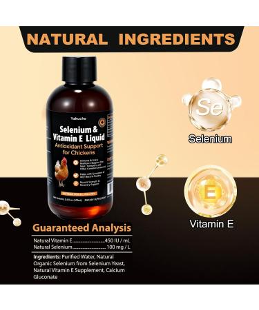 E+S Poultry Vitality Formula | Selenium for Chickens and All Poultry | Nutrient Support Liquid for Energy Balance and Mobility | Feed Mix Additive for Healthy Growth - Buy Online on GoSupps.com