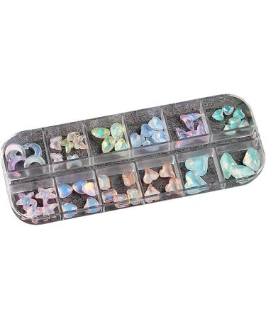 12 Grids Fashion Crystal Nail Art Jewelry Charms Crystal 3D Rhinestones DIY Nail Rhinestones Nail Decoration Nail Art Supplies Crystal Stones Crystal Nail Art Nail Art Jewels - Buy Online on GoSupps.com