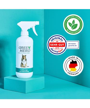Green Hero DEFAGING & KOMMATION AGAU 500ML | Premium Fur Care Spray for Dogs & Cats | De-Filter & Degradation Solution - Buy Online on GoSupps.com