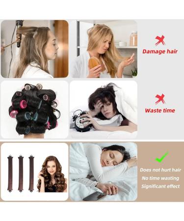 3 Pcs Hair Rollers Heatless Curlers Hair Curlers for Long Hair Heatless Curling Rod for All Hair Types Hair Curlers No Heat Lazy Curlers DIY Hair Styling Tools - Buy Online on GoSupps.com