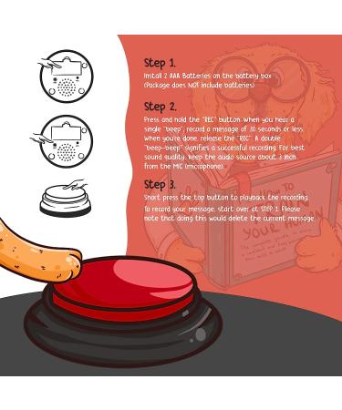 Dog Communication Buttons: Teach, Train, Connect & Have Fun with Talking Pet Button Set - Buy Online on GoSupps.com