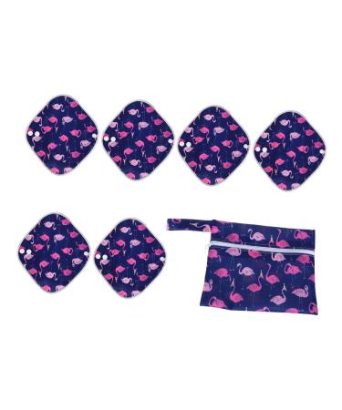 Hemoton 1 Set Repeatable Pad Menstrual pad Insert Menstrual Cloth Pads Reusable Pads Bamboo Menstrual Pad Nursing Mat Menstrual Pads Washable Mother Charcoal Purple