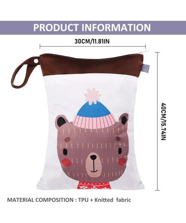 Buy Seaur Wetbag for Babies | Waterproof Reusable Diaper Bag - 30x40cm | Ideal for Kindergarten Beach Pool & Gym - Buy Online on GoSupps.com