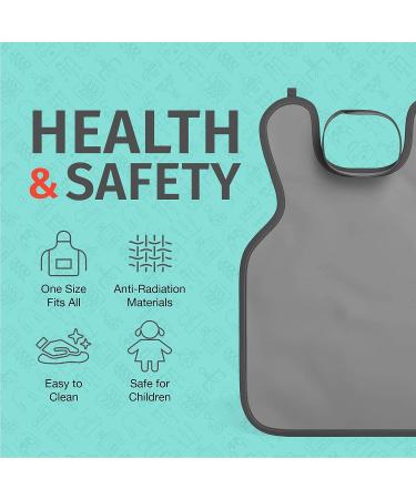 RADIATE Lead Apron for X-Rays with Thyroid Shield - Black Adult (One Size Fits All) - Radiation Protection for Dentist X-Ray Machine - Radiology Equipment - Buy Online on GoSupps.com