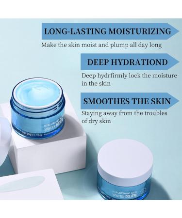 Hydrating Gel Face Cream - Moisturiser Face Women - Face Cream for Women - Sodium hyaluronate Ingredients - Moisturiser for Dry Skin - Light Texture and Easy Absorption - Buy Online on GoSupps.com