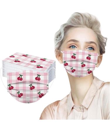50PC Adults Fruits Pattern 3 Ply Disposable_Face_Mask Breathable Elastic Earloops for Men Women Daliy Use - Buy Online on GoSupps.com