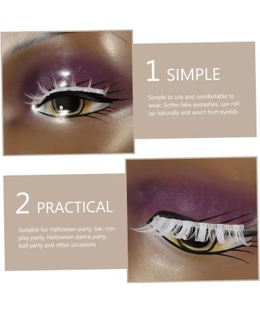 minkissy 3 Pairs Makeup False Eyelashes Lashes Faux Eyelashes Japanese Eyelashes Eyelashes Fake Lashes Natural False Eyelashes Natural Eyelashes Fiber White Prom 3d Accessories - Buy Online on GoSupps.com