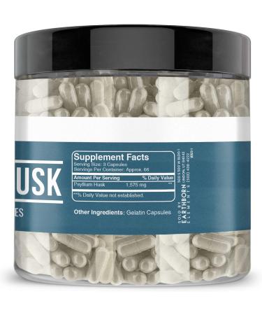 Earthborn Elements Psyllium Husk and Yacon Root Bundle 200 Capsules Pure & Undiluted No Additives - Buy Online on GoSupps.com