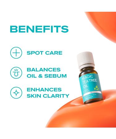 BLANC NATURE Magic Tea Tree Oil Spot Care for Face Clarifying Facial Oil for Oily and Sensitive Skin Lightweight and Fast Absorption Vegan Korean Skincare 0.68 fl oz (20ml) - Buy Online on GoSupps.com