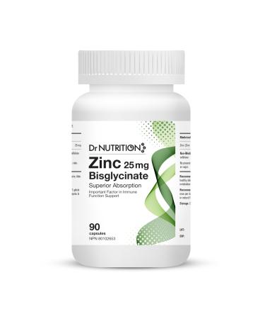 Zinc Immune Support Supplement - Increases Body's Immune System and Energy - Promotes Healthy Skin Hair and Nails - Enhanced Absorption with No Side Effects - 90 Days Supply - Dr Nutrition 360
