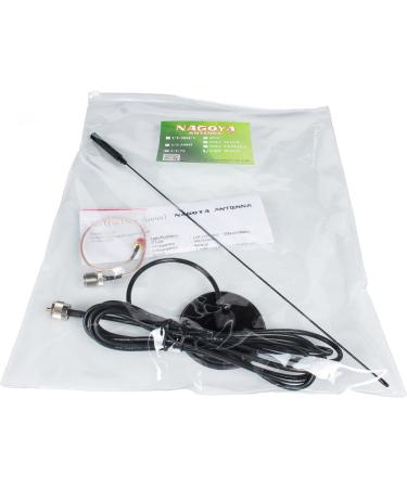 Authentic Nagoya UT-72 Super Loading Coil 19-Inch Magnetic Mount VHF/UHF Antenna PL-259 with SMA Adaptor - Heavy Duty for BTECH and BaoFeng Handheld Radios - Buy Online on GoSupps.com