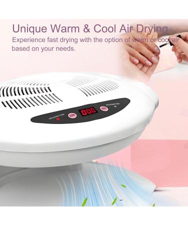 JOSBES 400 Watt Air Nail Polish Dryer Nail Fan Nail Varnish Dryer Intelligent Auto Sensor Hot and Cold Air Nail Polish Drying Fan Home Salon Manicure Tool for Hands and Feet - Buy Online on GoSupps.com