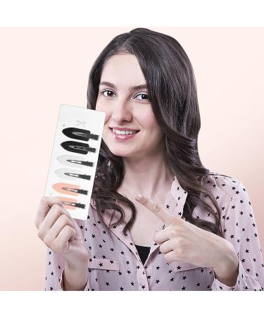 Aphrordity 6 Pcs No Bend Hair Clips for Makeup Application - Set of 2 Black, 2 White, 2 Pink - Buy Online on GoSupps.com