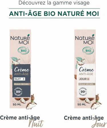 Natur Moi - Anti-aging night face moisturizer - With organic Aloe Vera organic Shea butter and organic Moringa extract - Dry skin - 99% Natural Origin - 50 ml - Made in France - Buy Online on GoSupps.com