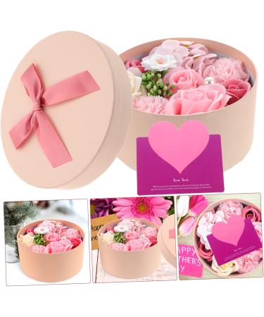 Amosfun props plant indoor artificial plants Mother's Day Simulation soap Rose Box soap rose preserved flower faux plant flowers artificial Simulated soap Ornaments ornaments roses 16.2X16.2X8.2CM Pink - Buy Online on GoSupps.com