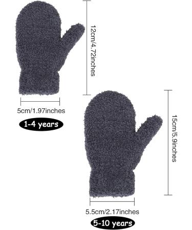 6 Pairs Kids Magic Stretch Mittens - Thermal Winter Gloves for Boys Girls 1-4 Years - Mixed Color - Buy Online on GoSupps.com