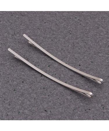 Beaupretty 100 Pieces Long Flat Bobby Pins - Metal Hair Clips for Women & Girls (White) | Perfect Hair Accessories for All Styles - Buy Online on GoSupps.com