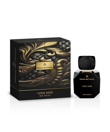Maison de l'Avenir Nova Noir -Oriental Woody - with notes of Apple Jasmine and Vanilla- Unisex- Cologne for Men - Perfume for Women- Long Lasting - Fine Niche Fragrance