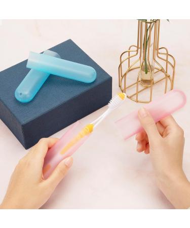 Portable Holemz Toothbrush Box - 2-Pack Pink & Green Travel Cases for Family & Business Trips - Toothbrush Head Protective Storage Container - Buy Online on GoSupps.com