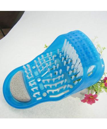 Foot Scrubber Shower Sandal Plastic Bath Shoe Including Pumice Stone Foot Health Care Stone Massager Slipper For Foot Cleaning - Buy Online on GoSupps.com