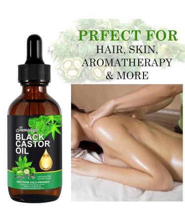 Jamaican Black Castor Oil 120ml - Cold-Pressed Hair Growth & Skin Oil | Bio-Citinous For Body Face Nails & Eyelashes - 1 Pack - Buy Online on GoSupps.com