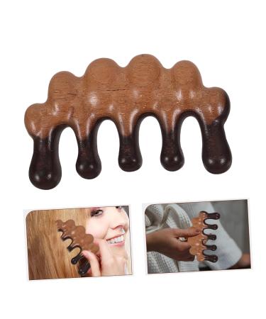 Foytoki Wooden Massage Comb for Curly Hair - Wide Teeth Scalp Nursing Tool (10x5.5cm) - International Shipping Available - Buy Online on GoSupps.com