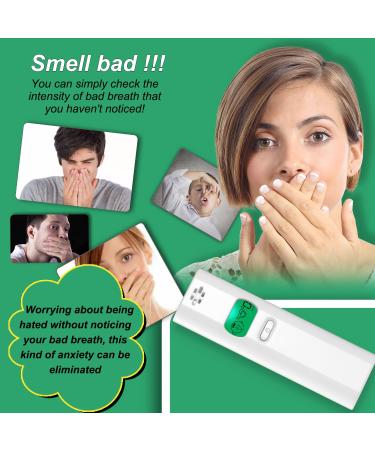 Portable Bad Breath Tester - Professional Odor Detector & Monitor in White - Buy Online on GoSupps.com