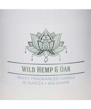 CAROLINA Wellness Collection Aromatherapy Candle - 16 oz White Wild Hemp & Oak | Best International Shipping - Buy Online on GoSupps.com