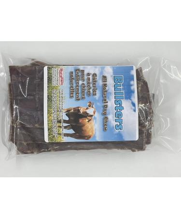 Bullsters Dog Treats Bones Chews All Natural 1 Ingredient with No Additives No Preservatives Steroid Free for Small Medium Large Dogs Beef Strips (6" Pack of 8) - Buy Online on GoSupps.com