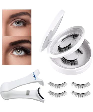 Magnetic Lashes with Applicator | Reusable Natural Look Magnet Lashes 1 Pair Easy to Wear Applicator Long-Lasting Eye Makeup for Women & Girls - Buy Online on GoSupps.com