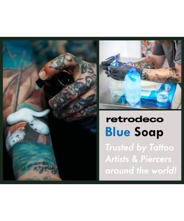 RetroDeco Ultra Concentrated 16.9oz Blue Soap Tincture | Makes 1.3 Gallons | XL Squeeze Bottle | Skin & Piercings | USP Certified - Buy Online on GoSupps.com