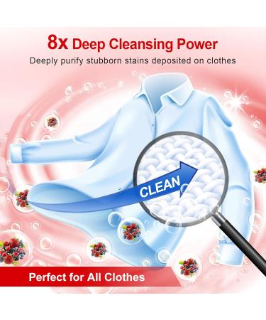 Eco-Friendly Laundry Detergent Sheets - 128 Loads Hypoallergenic Berry Scent Biodegradable & Plastic-Free - Buy Online on GoSupps.com