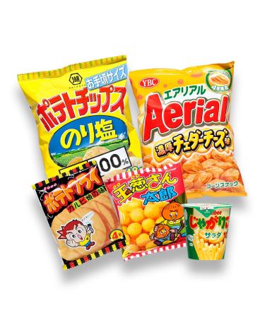 Buy Japanese Dagashi Snack Box | Air Chocolate Pocky & Akiba King Sticker | International Shipping - Buy Online on GoSupps.com