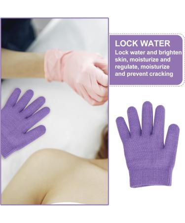 Lurrose 1 Pair Moisturizing Gloves Cosmetics Hand Gloves Exfoliating Spa Gloves Beauty Cleaning Mittens for Softening Dry Cracked Hand Skins Remove Dead Skin Purple Mittens Kids - Buy Online on GoSupps.com