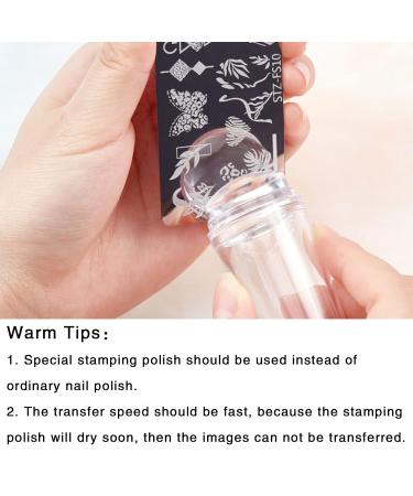 Buy 6-Piece Animal Geometry Nail Art Stamps | Floral Nail Plate Tools | International Shipping - Buy Online on GoSupps.com